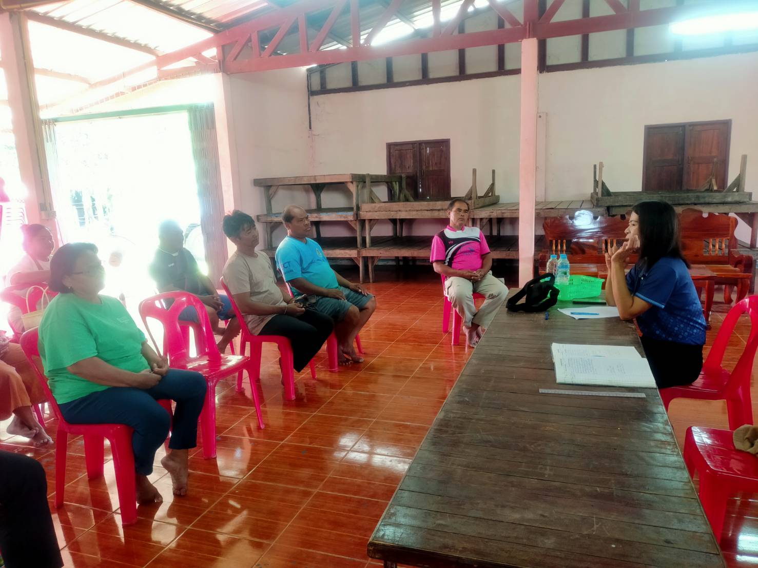 พช.โพธิ์ศรีสุวรรณ ลงพื้นที่ ประชุม ติดตาม โครงการแก้ไขความยากจน (กข.คจ.)